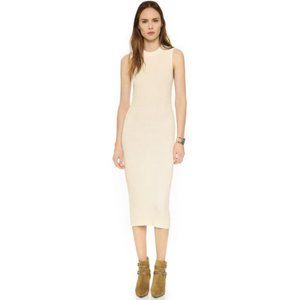 Enza Costa White Midi Dress